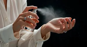Lady with perfume